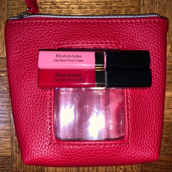 Elizabeth Arden Lip Glosses with Red Pouch - Picture 2 of 3